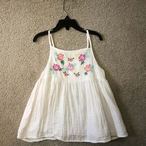 Jumping Beans White Floral Kids Top